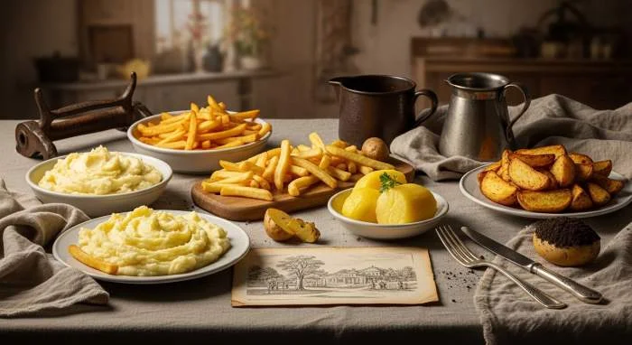 Frietjes, puree en aardappelen tonen de dagelijkse rol van de aardappel in Europa
