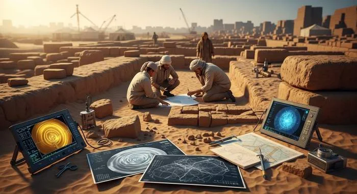 Archeologen onderzoeken Babylonische ruïnes met radar en moderne technologie in Irak