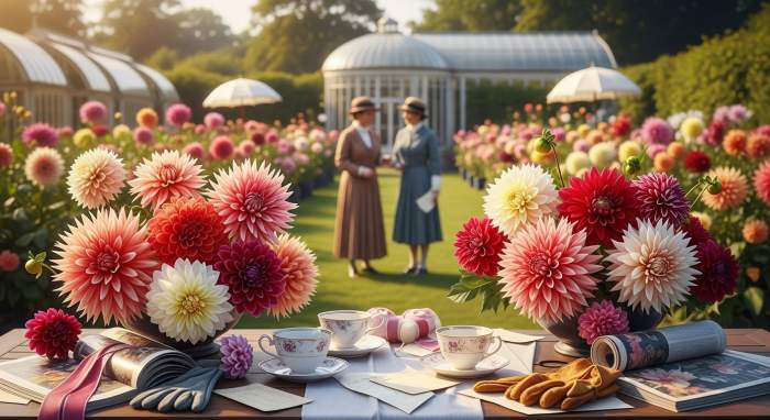 Dahlia’s op tuinexpositie