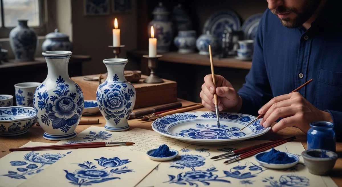 De verborgen taal van Delftse blauwe bloemen in aardewerk