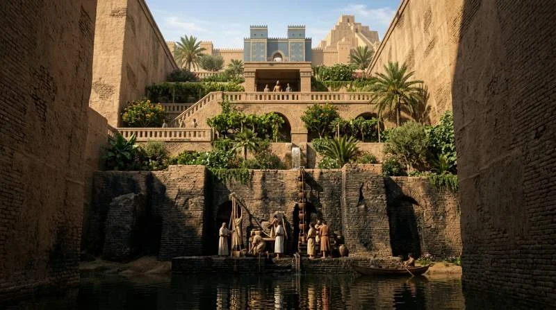 Terrastuinen van het oude Babylon