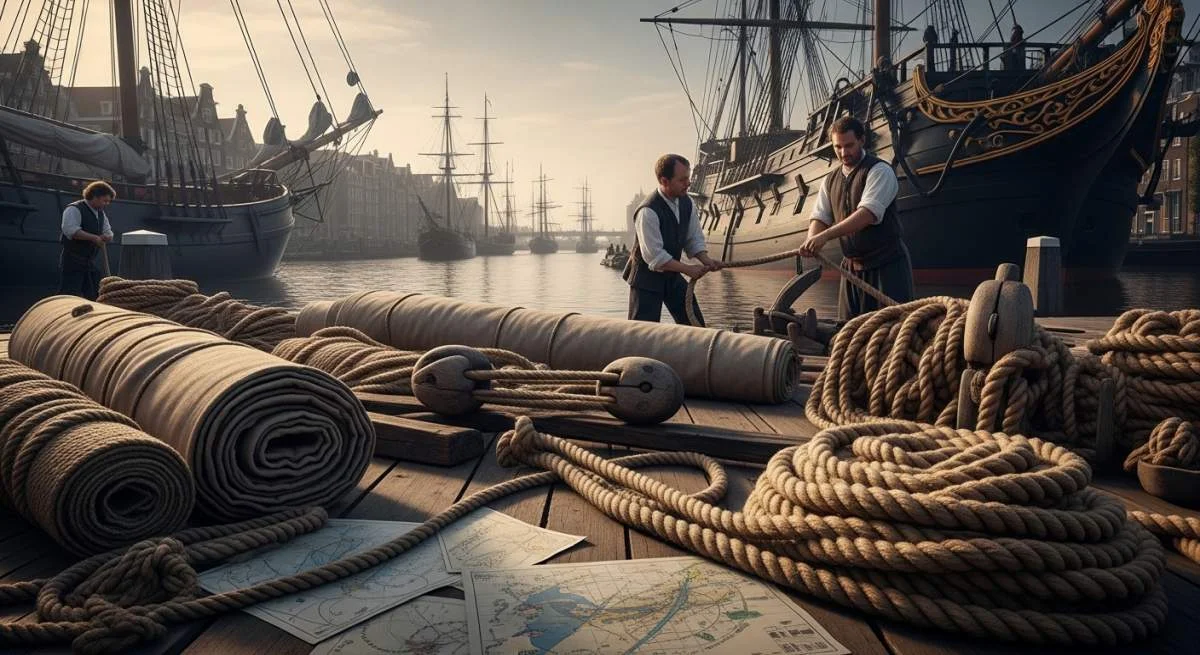Hoe hennep de Nederlandse Gouden Eeuw op zee mogelijk maakte
