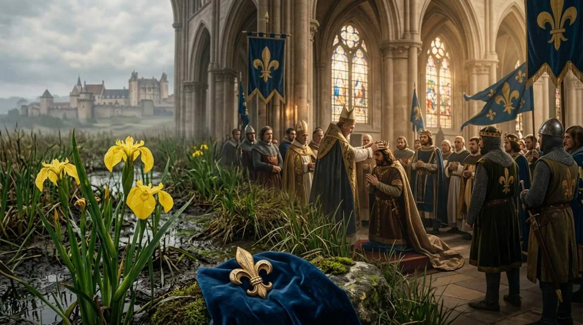 Hoe de iris het symbool van de Franse koningen werd: van moerasplant tot fleur-de-lis