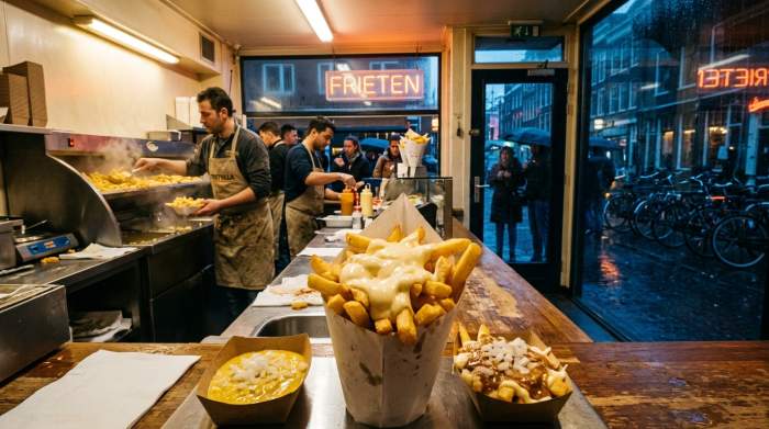 Friet met Nederlandse sauzen