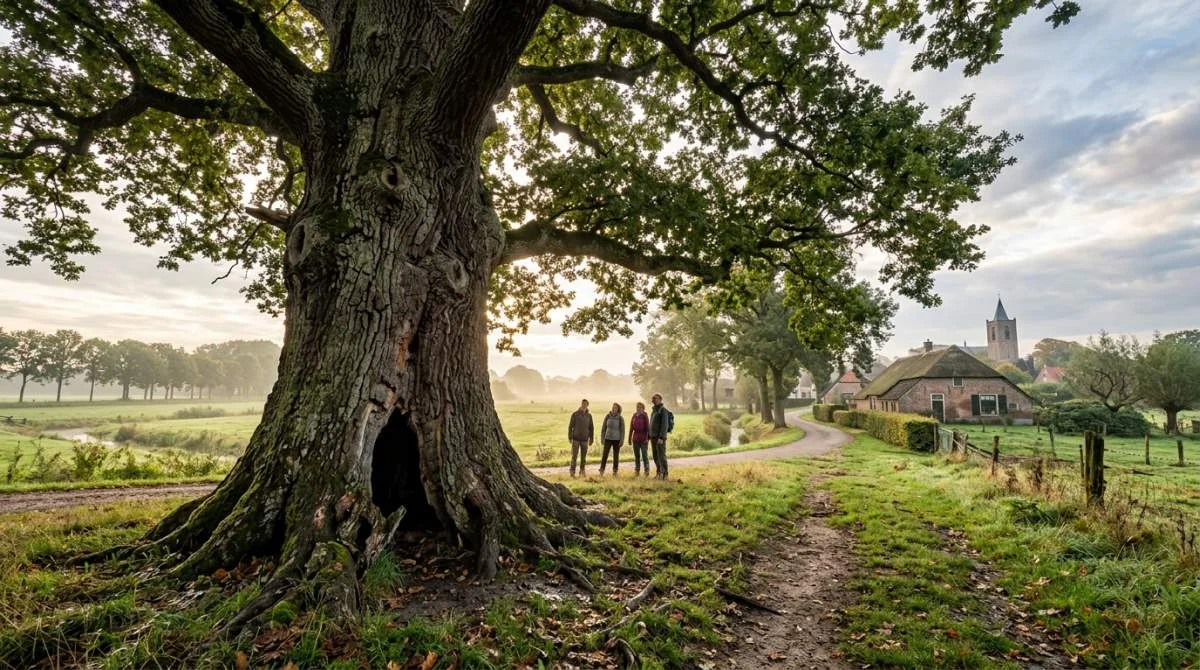 Eeuwenoude monumentale boom in Nederland