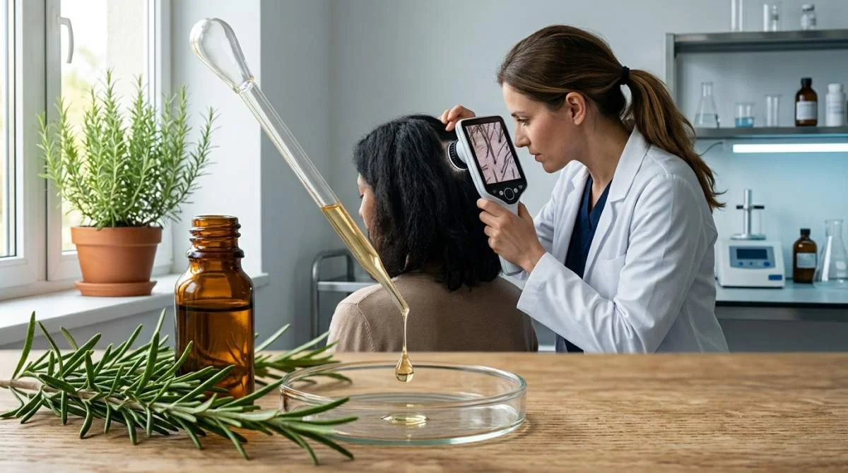 Rozemarijnolie onderzocht voor haargroei
