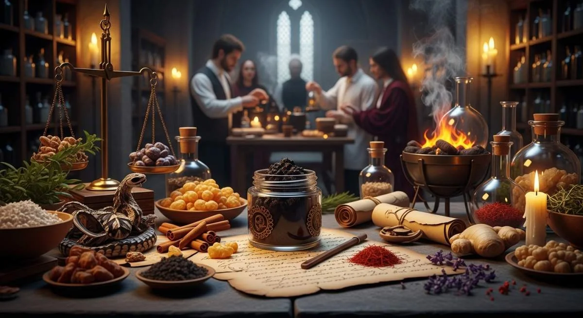 De alchemie van theriak: Het geheime kruidenelixer dat koningen beschermde
