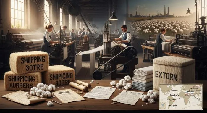 Twentse textielfabrieken verwerken Amerikaanse katoen binnen een economie van slavernij